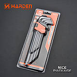 Набір екстрадовгих шестигранників із кулею 9 од. Harden Tools 540609, фото 4