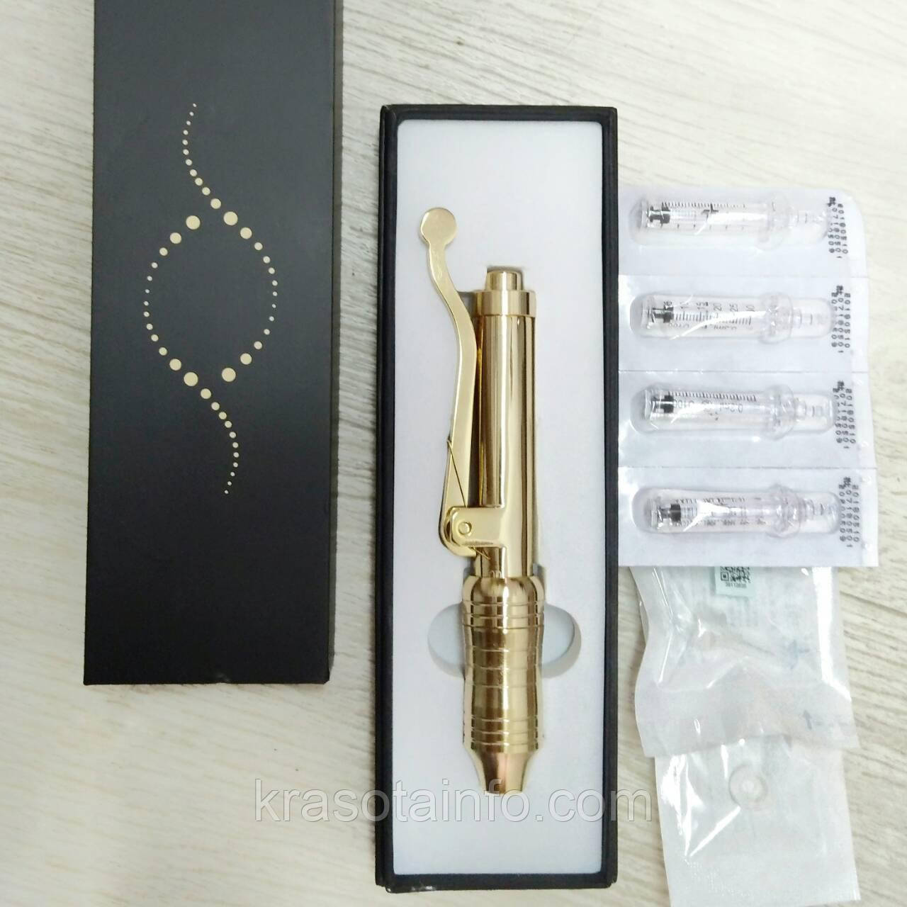 Hyaluron Pen Gold Аппарат для безинекционного введения - Hyaluronic Pen, Гиалурон пен механический. - фото 6 - id-p829193772