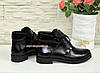 Черевики жіночі лакові на невисокому каблуці, фото 3