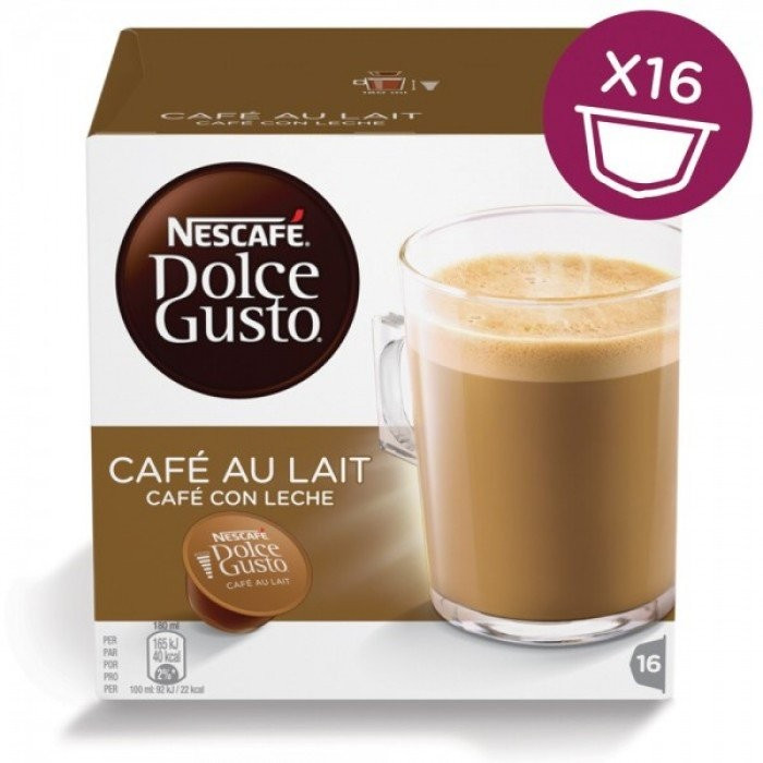 Кава в капсулах NESCAFE Dolce Gusto Cafe Au Lait 16 шт. (Нескафе Дольче Густо)