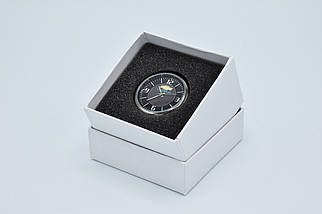 Годинник в автомобіль Vehicle clock Chevrolet, хром/круглі автомобільні годинники з маркою авто Шевроле, фото 3