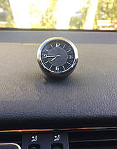 Годинник в автомобіль Vehicle clock Chevrolet, хром/круглі автомобільні годинники з маркою авто Шевроле, фото 3