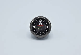 Годинник в автомобіль Vehicle clock Citroen, хром/круглі автомобільні годинники з маркою авто Сітроен, фото 3