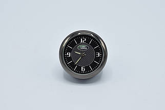 Годинник в автомобіль Vehicle clock Land Rover, хром/круглі автомобільні годинники з маркою авто в подарунок, фото 2