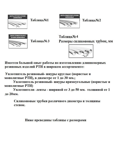 Изготовление силиконовых термостойких изделий по чертежам закащика - фото 1 - id-p71963719