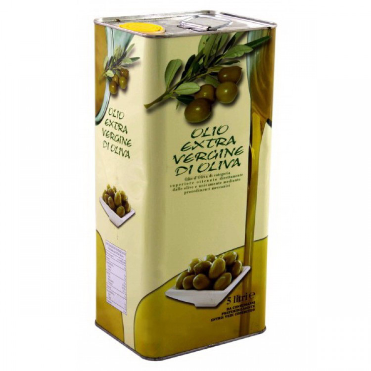 Краще італійське оливкова олія першого віджиму Olio Extra Vergine di Oliva з/б 5 л.