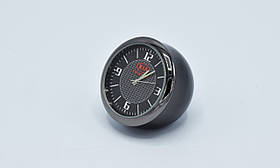 Годинник в автомобіль Vehicle clock KIA, хром/круглі автомобільні годинники з маркою авто КІА в подарунок