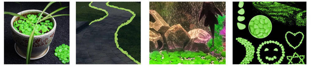 Світяться каміння, флуоресцентні гальки 100 шт, фото 2