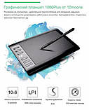 Графічний планшет для малювання 10Moons 1060 Plus + чохол в подарунок, фото 2