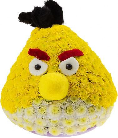Оригінальний подарунок іграшка з квітів Angry Birds (енгрі бердс)