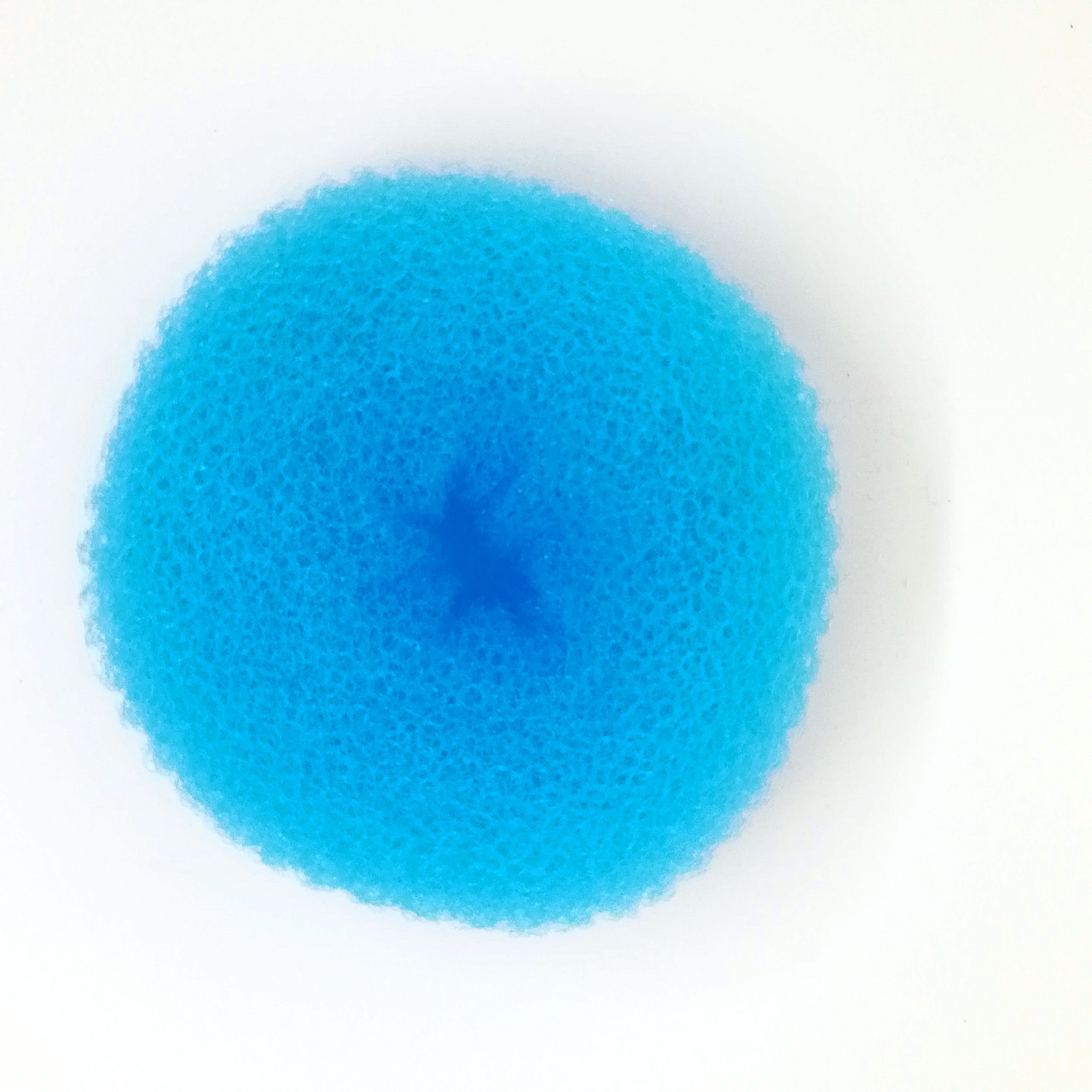 Бублик, валик, пончик, донат для пучка балерини розмір L, діаметр 10 см блакитний
