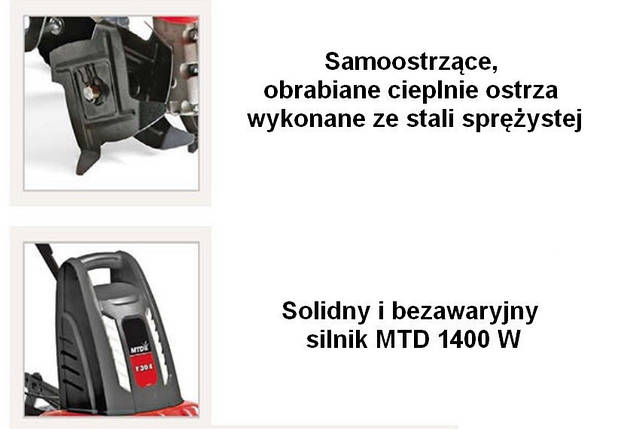 Мотоблок Культиватор електричний MTD T 30E + подовжувач!, фото 2