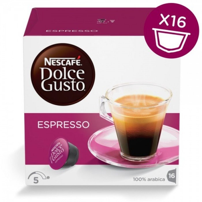 Кава в капсулах NESCAFE Dolce Gusto Espresso 16 шт Нескафе Дольче Густо Еспресо