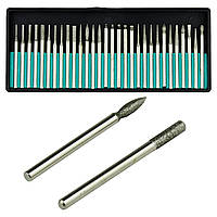 Набір насадок (фрез) з алмазним напиленням для манікюру, 30 шт./пач.