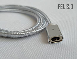 Магнітний шнур FEL3.0, Essager (без конектора) 20 см, сріблястий