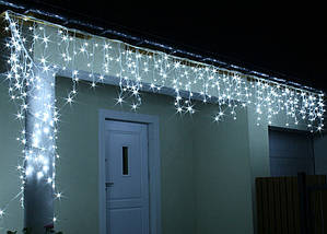 Новорічна гірлянда Бахрома 500 LED, Білий холодний світ 24 м, 22,5 W, фото 3