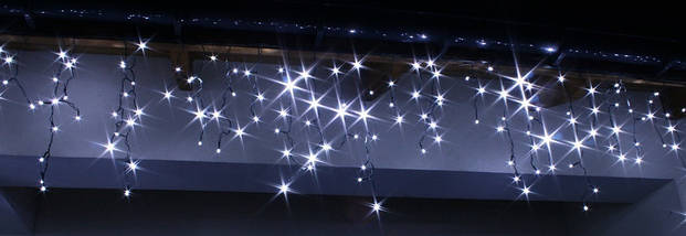 Новорічна гірлянда Бахрома 200 LED, 7 м, Кабель 3,5 мм, Діод 8 мм, Колір на вибір, фото 3