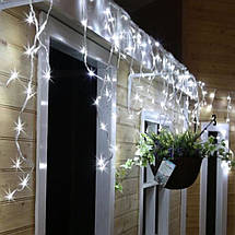 Новорічна гірлянда Бахрома 500 LED, Білий холодний світ 24 м, 22,5 W, фото 5