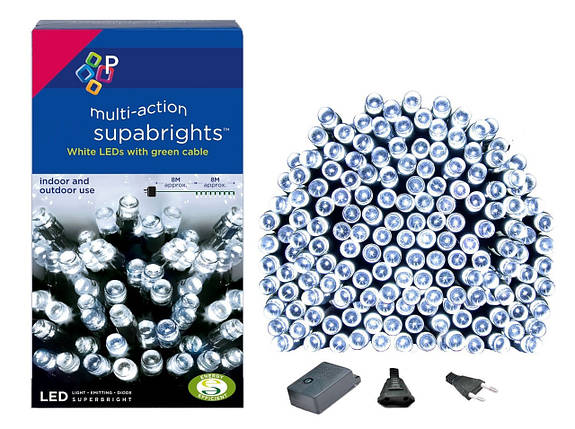Новорічна гірлянда 100 LED,Білий холодний, Довжина 8 Метрів, фото 1