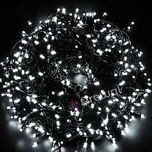 Новорічна гірлянда 700 LED, Довжина 54м, Білий холодний світло, Кабель 2,2 мм, фото 4