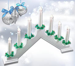 Новорічний світильник "Свічки" 7 LED, фото 4