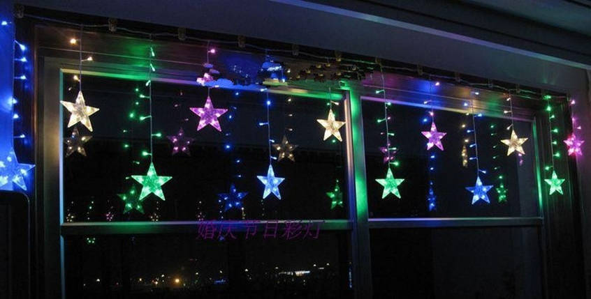 Новорічна гірлянда "Зірочки" 100 LED, Довжина 4M, фото 2