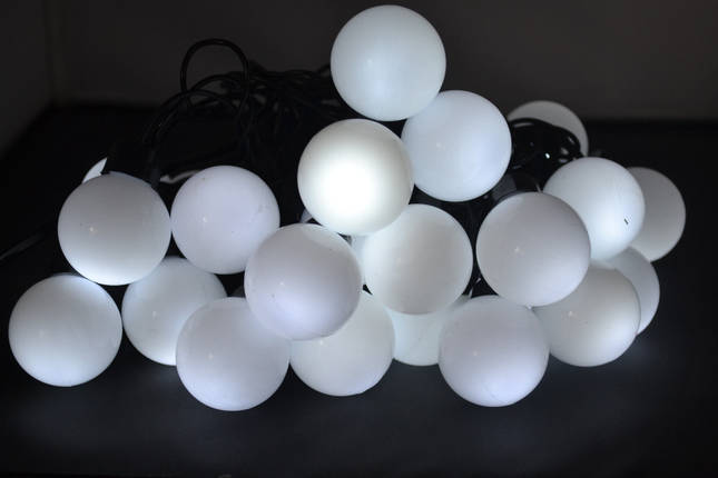 Новорічна гірлянда 20 LED, білий холодний світ, фото 3