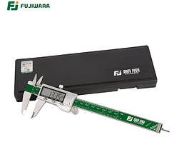 Штангенциркуль електронний FUJIWARA FUJ-KC-003 металевий D - 150 мм, точність 0,01 мм, з бігунком. Японія