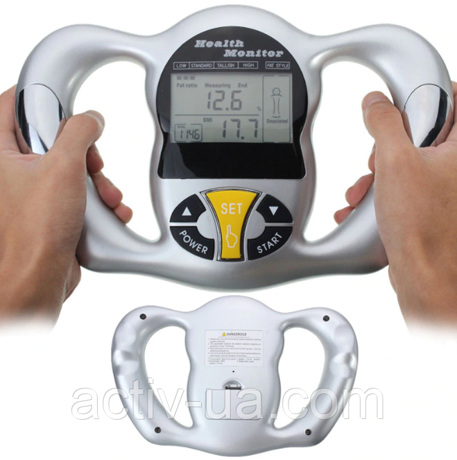 Цифровий аналізатор жиру в організмі Health Monitor, унісекс, фото 1
