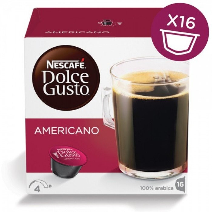 Кава в капсулах NESCAFE Dolce Gusto Americano 16 шт Нескафе Дольче Густо Американо