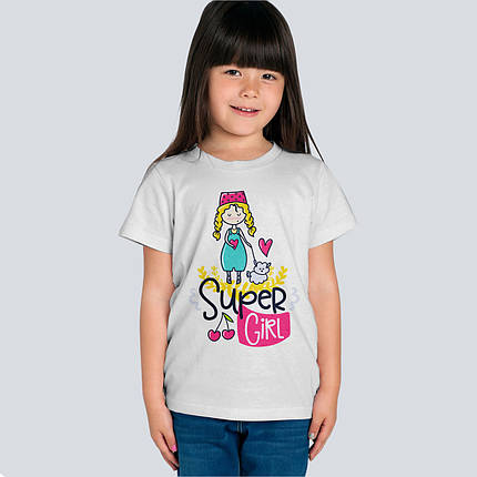 Футболка дитяча літня "Super girl", фото 2