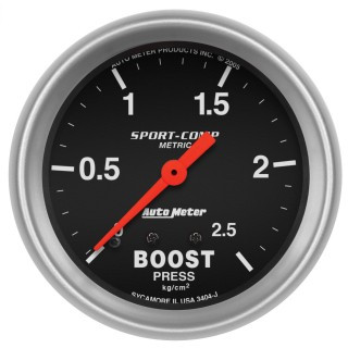 Датчик буста Autometer 0-2.5 кг/см2 3404-J метричний 67 мм