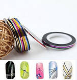 Скотч для манікюру,червоний голографик, фото 2