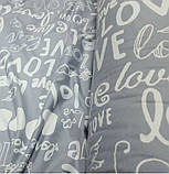 Постільна білизна бязь Лавлі сірий, фото 2