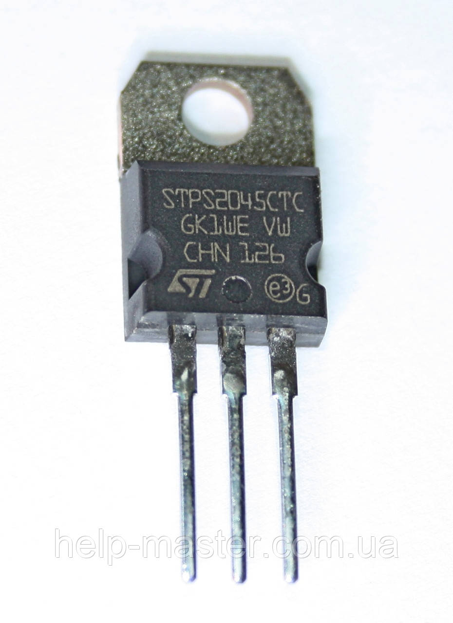 Диод STPS2045CT (TO-220), фото 1