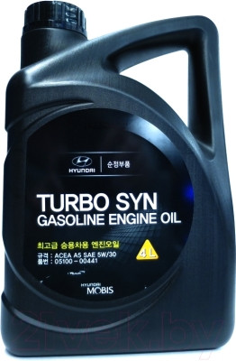 Масло моторное Hyundai Kia Mobis Turbo Syn SM 5W-30 4л - фото 1 - id-p67620418