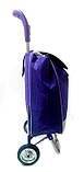 Тачка сумка з коліщатами кравчучка метал 94см MH-2079 фіолетова, фото 3