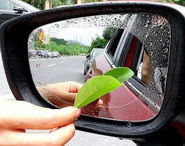 Плівка Anti-fog film 100*100 мм, анти-дощ для дзеркал авто безбарвна захисна плівка відблисків від води і, фото 2
