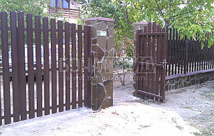 Хвіртки для паркану з одностороннім заповненням 1800