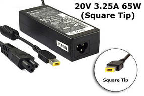 Блок живлення для ноутбука Lenovo 20V 3.25A 65W Square Tip