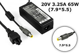 Зарядні пристрої для ноутбуків Lenovo 20V 3.25 A 65W 8.0x7.4