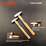 Молоток з дерев'яною ручкою 0,8 кг Harden Tools 590018, фото 5