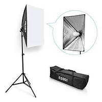 Комплект света ESDDI PS025 (софтбокс 50 x 70 см, стойка, лампа - сумка для переноски)