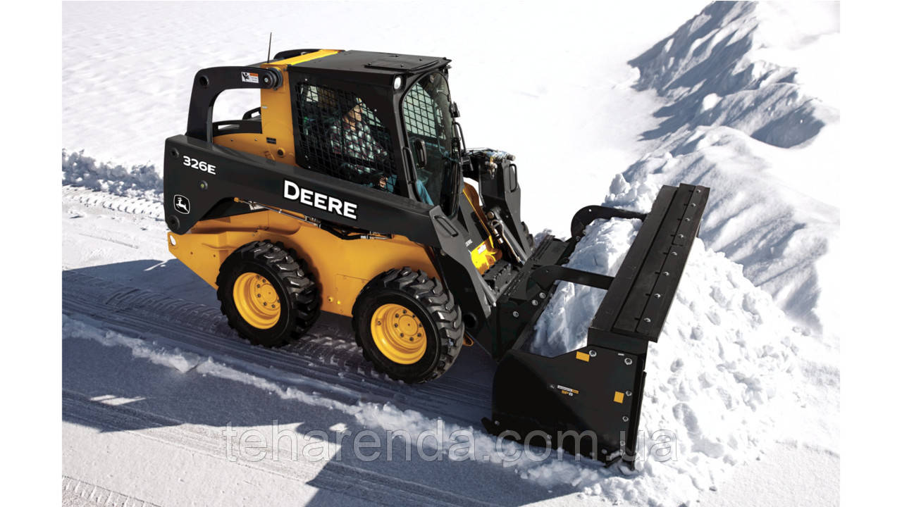 Чищення снігу. Мінінавантажувач, Трактор JCB 3CX, фото 1