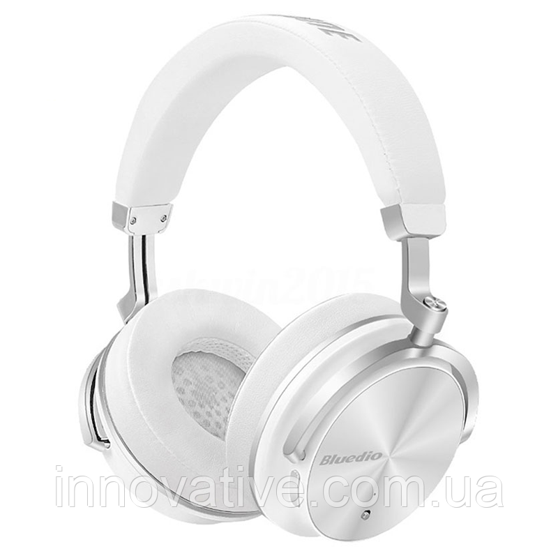 Бездротові Bluetooth-навушники Bluedio T4 з металевим каркасом (Білий)
