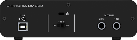 Аудіоінтерфейс Behringer UMC22, фото 2