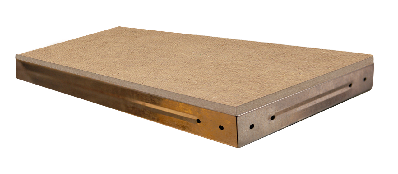 Полиця МДФ у металевому каркасі для стелажу