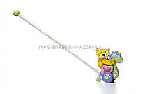 Дитяча дерев'яна каталка дракончик-каталка 12466 Cubika (Кубики). Дерев'яні еко іграшки, фото 4