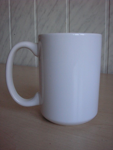 Чашка для сублімації біла 425 мл (серія PREMIUM).