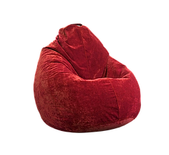 Бескаркасное кресло мешок Флок PufOn, L, Красный, Красный